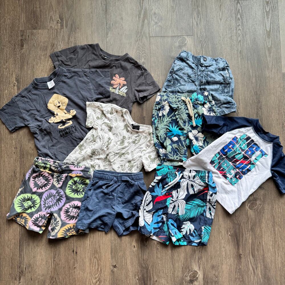 Toddler Baby Boy 2T Clothes Lot 9 Piece Summer Spring Beach Bundle Set Zara